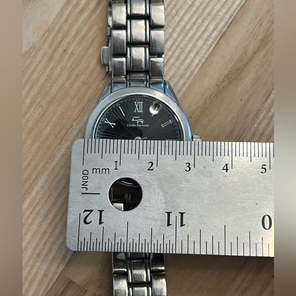 Charles Raymond Men’s Watch Stainless Bracelet Black Dial - Picture 8 of 9